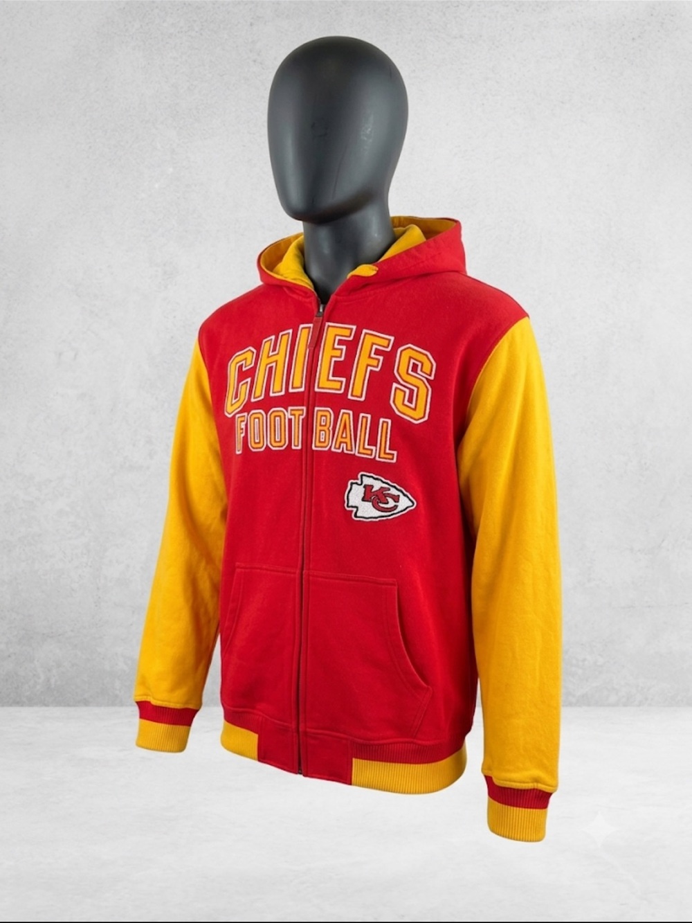 Kansas City Chiefs ' Red & Yellow Full-Zip Hoodie